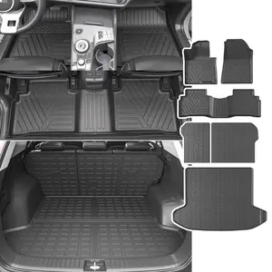 [Fits 23-26 Sportage] Floor Mats Compatible with 2023-2026 Kia Sportage Trunk Mat Backrest Mat Cargo Liner(Not Fit Hybrid) Replacement for 2023 2024 2025 Kia Sportage Accessories(Trunk Mat+Backrest Mat+Floor Mat)