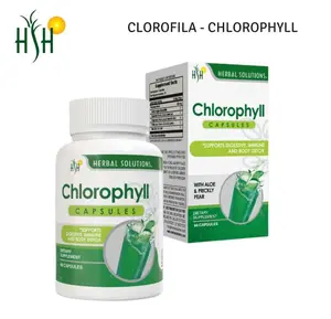 HERBAL SOLUTIONS Chlorophyll Capsules with Aloe Vera & Prickly Pear – 60 Capsules
