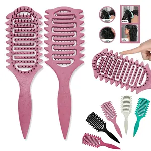 Upgraded Curling Brush for Men & Women, Reduces Pull & Frizz, Perfect for Styling Curls, Ideal for Both Daily Use & Special Occasions, Curl Defining Brush