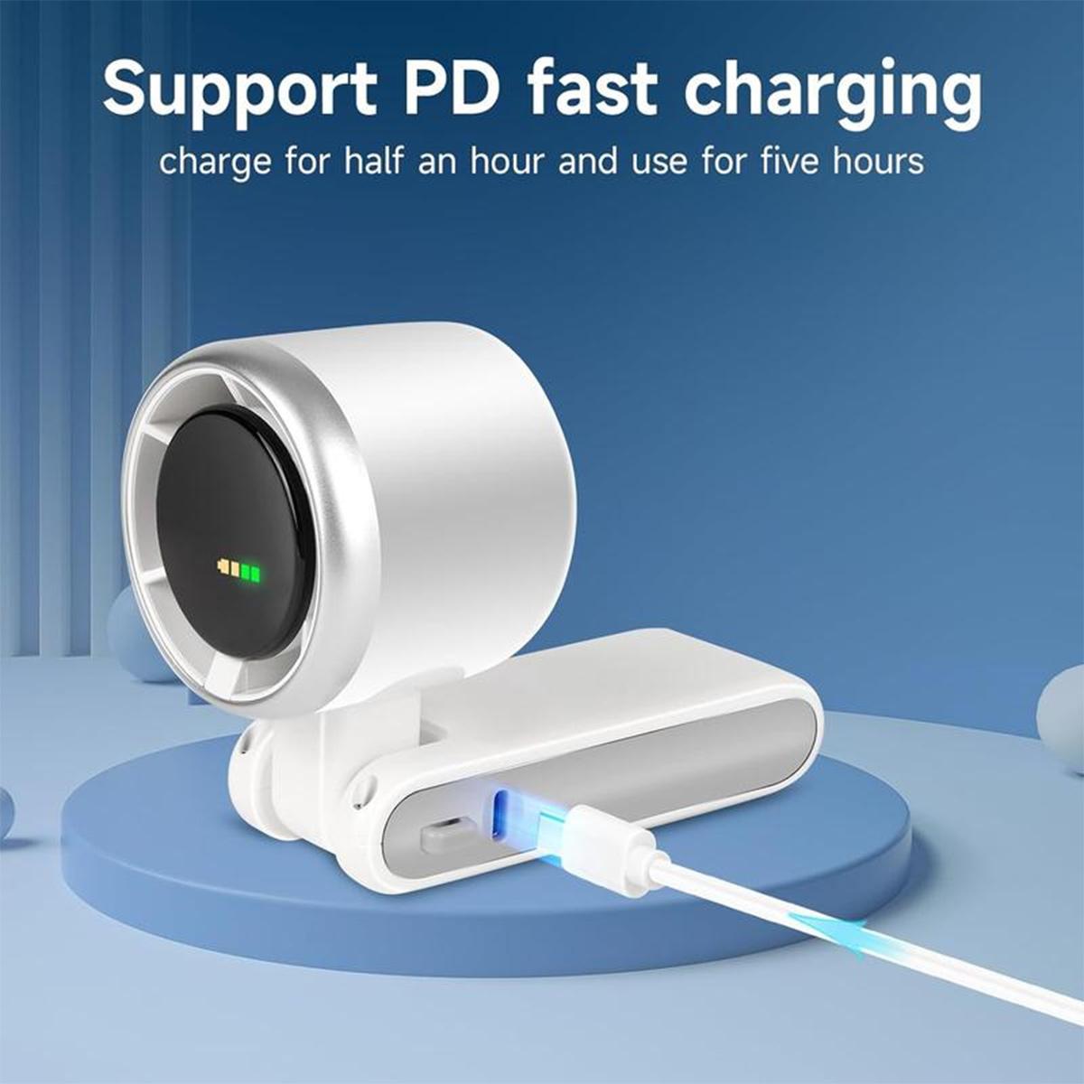 Portable Handheld Turbo Fan, 5 Gear Wind,4000mAh Battery Operated, Up to 10 Working Hours, 3 IN 1 Hand Fan Rechargeable with Air Turbo Tech Cooling Fan for Outdoor Activities, Travel, Working #SummerWins #DealsForYouDays