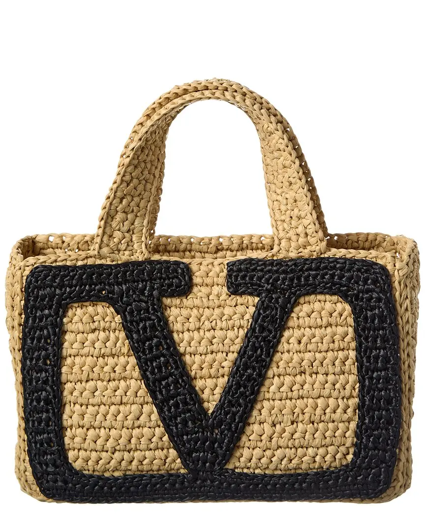 Valentino Viva Raffia Tote