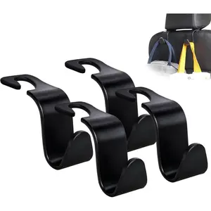 Car Seat Headrest Hook, Multifunctional Storage Backrest Hook, Universal Auto Back Seat Hanger for Storage Bag Coat Hat Umbrella, Car Accessories, Car Stuff