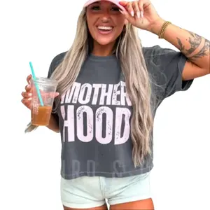 Motherhood Unisex T-Shirt Distressed Retro Mama Unisex T-Shirt Mom Spring Mothers Day  Easter  Summer