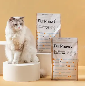 Natural Tapioca & Tofu Cat Litter – Quick Clumping, Low Dust, Low Tracking, Odor Control, Non-stick Formula, Friendly for Self Cleaning Cat Litter Box