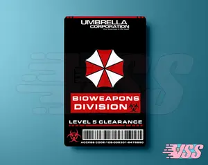 Novelty Umbrella Corp Inspired Vinyl Skin for wallet card zombie hunter Cover