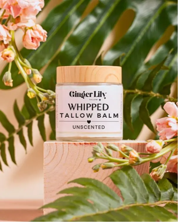 Organic Whipped Tallow Face & Body Balm, Natural Skincare Balm for Eye & Full-Body Moisturization