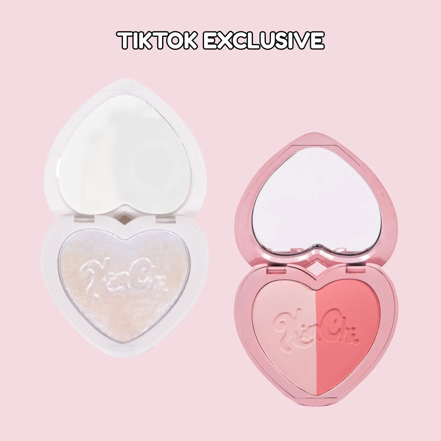 Festival Bestie Bundle - Pearl Shimmer Iridescent Highlighter and Blush Powder Duo Festival Bestie Bundle - Pearl Shimmer Iridescent Highlighter and Blush Powder Duo