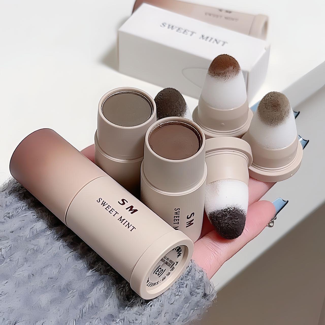 Hairline Powder Stick, Waterproof Sweat‑Proof Hair Shadow Filler, Instant Cover Receding Hairline & Bald Spot, Natural Shade, Long Lasting Hair Shading Pen for Women Men, Easy To Carry, Daily Makeup Hair Beauty Tool