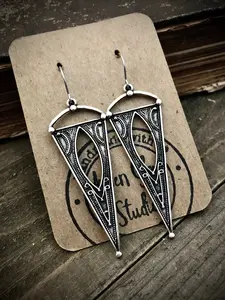 Boho Silver Dangle Earrings