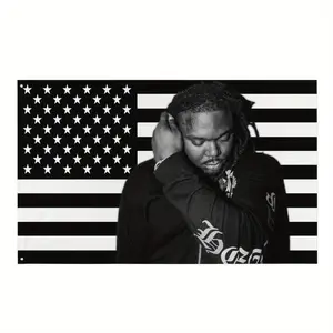 Tapestry  LUCKI Rapper American Flag Tapestry, 3x5ft Polyester Banner, Easy Hang, Durable, Ideal for Man Caves, Dorm Decor, Outdoor Parties, No Electricity Needed, Perfect Gift for Men & Women