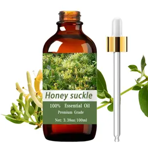 Honeysuckle Essential Oil 100ML/3.38oz, Pure Perfume Grade Care, Hair & Skin Care, Massage, Diffuser Humidifier, Natural Scent, Long-Lasting Moisturizing, Aromatic Scent