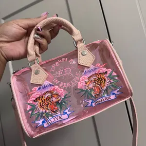 Ed Hardy Clear Small Beach Handbag