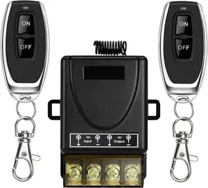 Remote  with 328 ft Long Range,DC 12V/24V/48V/72V Current Rating 30A,12v Remote Control  for  Kinds of DC Motors,Luminaire Controll etc