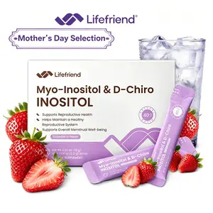 Lifefriend Hormone Balance Drink Mix for Women – Inositol Powder Strawberry Flavor Drink with 2000mg Myo-Inositol + D-Chiro 40:1 Ratio, Vitamin D, Folate, Cycle Support, Energy & Mood