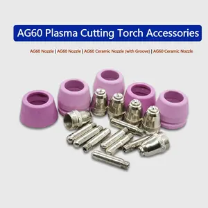 Ag60/sg55 Plasma Cutting Gun Accessories, Ceramic Nozzle, Spray Nozzle, Electrode, Consumable Parts for Cutting Guns