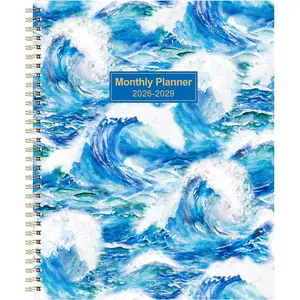 2026-2029 Monthly Planner/Calendar - Jul 2026 - Jun 2029, 3 Year Monthly Planner (36 Months) with Tabs & Two-Side Pockets, 9" x 11", -Wire Binding, Celebrity Quotes,  for Long-Term Planning