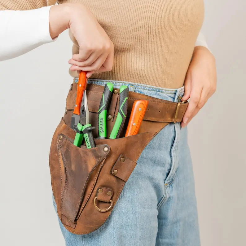 Gardening Tool Belt, Leather Gardening Belt, Garden Belt, Florist Tool Belt, Leather Gardening Gift, Hip Tool Belt, Leather Tool Belt