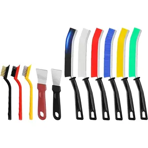 11 count Crevice Cleaning Brush Set, Hard Bristle Gap Cleaning Kit for , Window, Tiles, Corner, Faucet, Bathroom, Kitchen, Stove, Pot