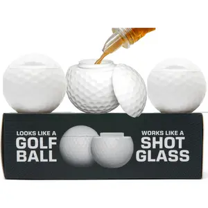Golf Shots | Golf Ball Shaped Shot Glass Set – Fun Gift, Unique and Funny Gifts For Dad, Husband, Golfers and Men. Golfer Christmas Gift, Stocking Stuffer, or White Elephant. Stylish Drinkware