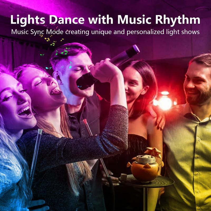 100FT 50FT WiFi Led Strip Lights Smart Led Light Strip Work with Alexa & Google Assistant RGB Music Sync Color Changing Led Light for Bedroom Decors