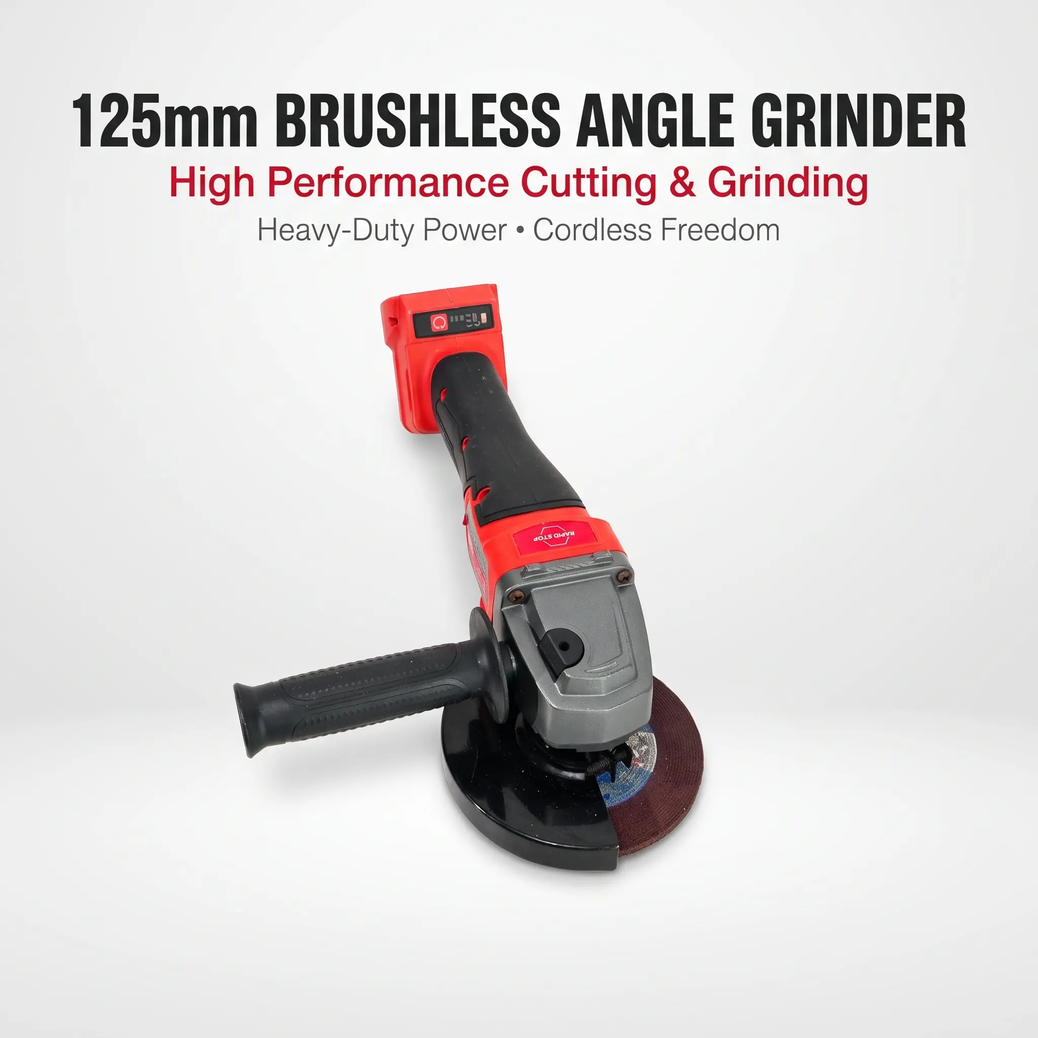 Milwaukee 125mm Brushless Angle Grinder, M14 Spindle, 33mm Cutting Depth, Multiple Switch Options