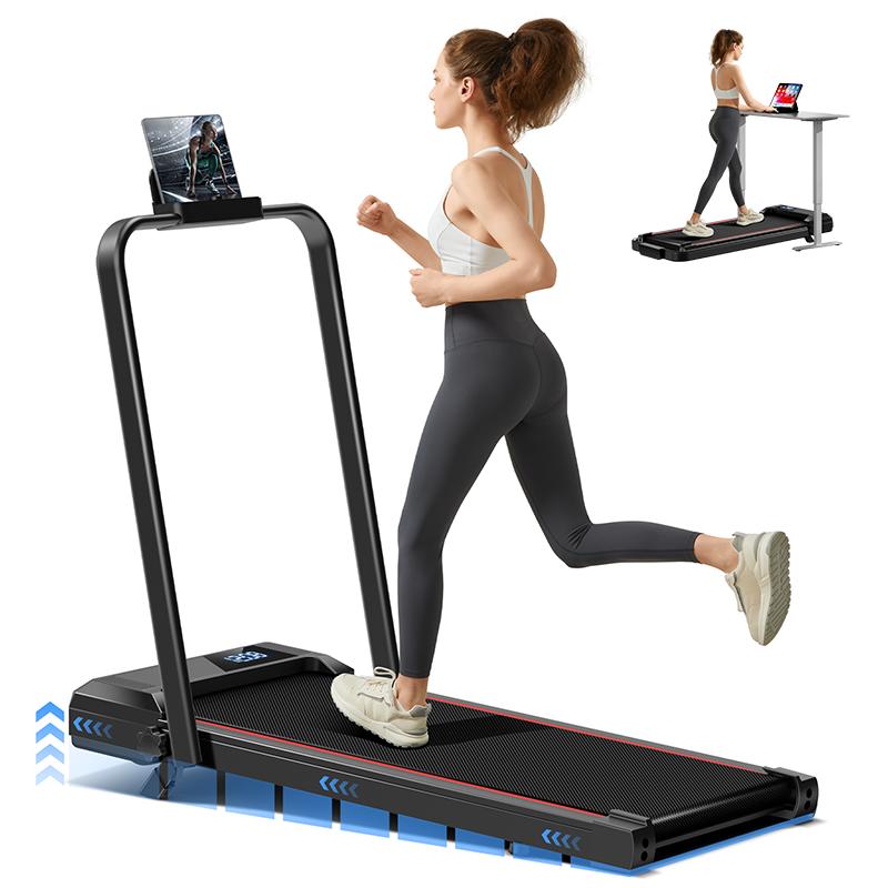 UMAY Walking Pad Treadmill with Incline, Under Desk Treadmill with Diamond Pattern Running Belt, Lightweight Running Mac