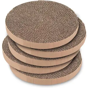 Cat Scratcher Replacement Pads Cardboard for Stress Relief 5 Count Ideal for Pets