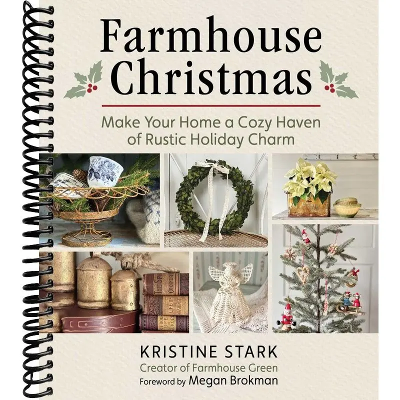 Farmhouse Christmas Decor Set - Rustic Ornaments, Room Decor Pieces for Holiday Decorating, Festive Home Supplies Gift