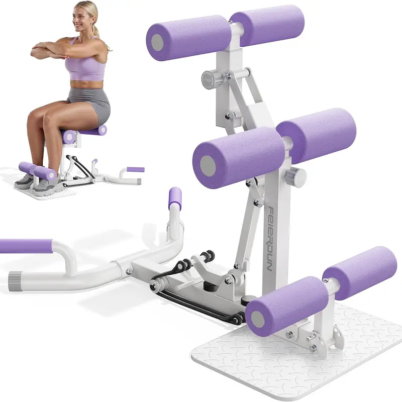 FED Fitness DQ2 Steel Deep Squat Machine - Controlled-Burn Home Gym Equipment, Adjustable Glutes Training, Assisted Sit-Push Up Ab Workout, Thoughtful Details, Unisex Gym Gear, Available in Over 60 Countries
