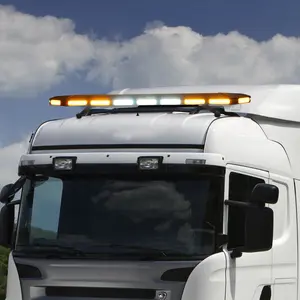 CNCEST 47 inch 108LED Strobe Light Bar Amber Emergency Beacon Durable Aluminum Housing PC Lampshade for Tow Truck Warning Light No Warranty