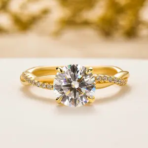 RODIFFY 1.25 Ct Round Cut Engagement Ring for Women,5A Cubic Zirconia 925 Sterling Silver Wedding Ring