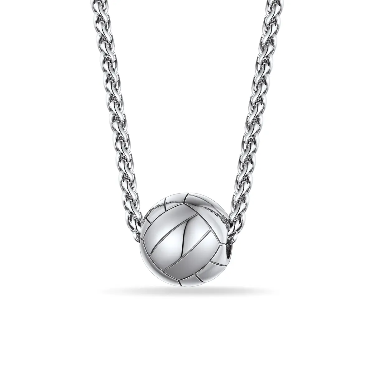 PROSTEEL 3D Volleyball Pendant Necklace Stainless Steel Sports Players Favors Chain Necklaces Jewelry Unisex For Men Women with Gift Box