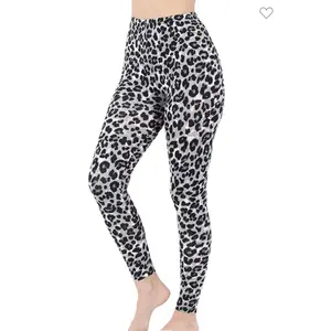 Zenana Snow Leopard Print Leggings - Curvy