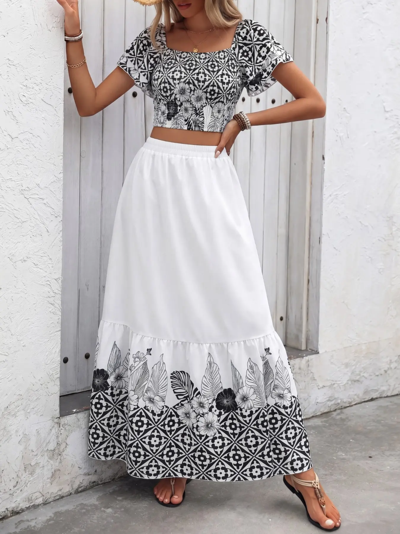 bohemian off shoulder top - TikTok Shop