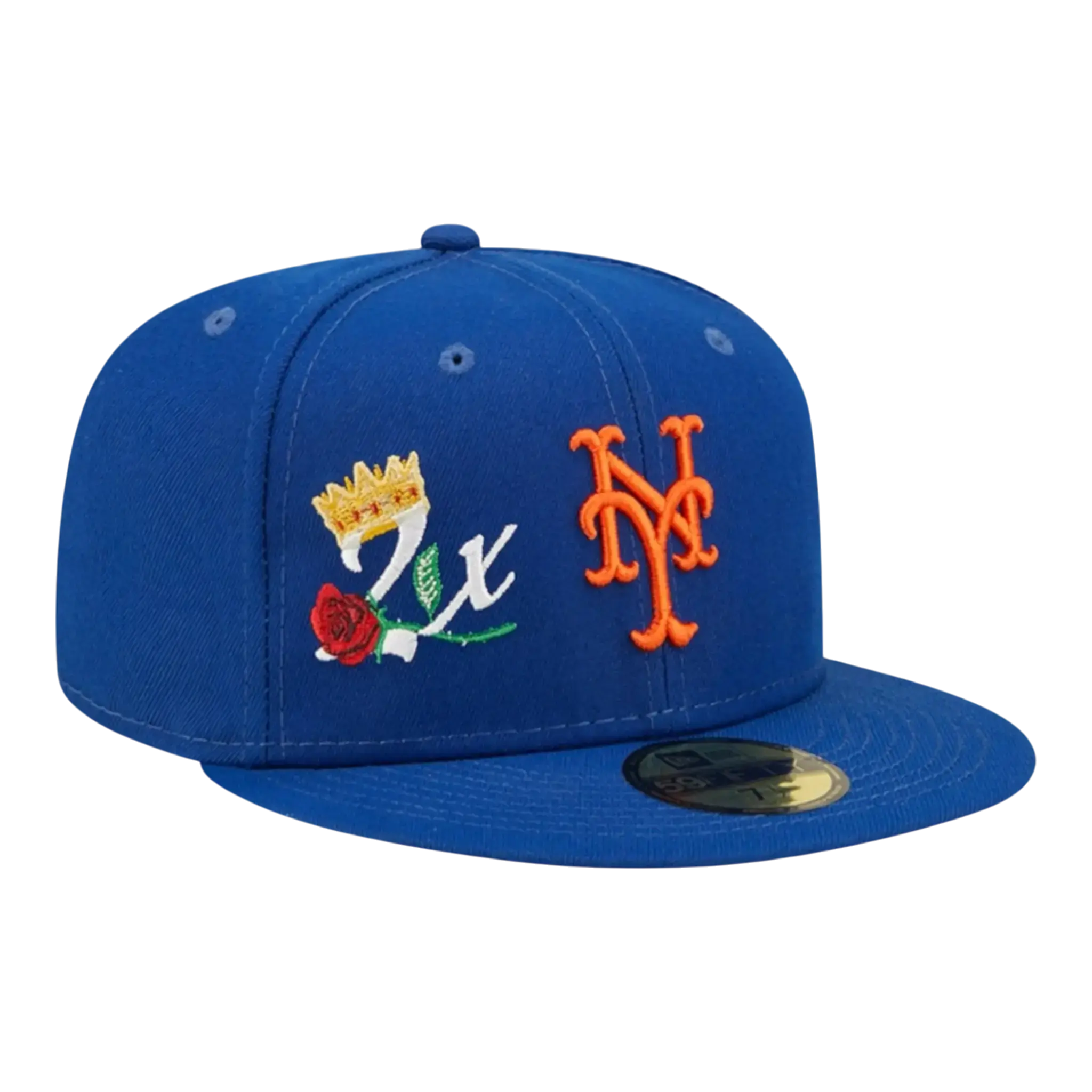 New Era Crown Champs WS 59FIFTY New York Mets Fitted in Royal | MLB Cap