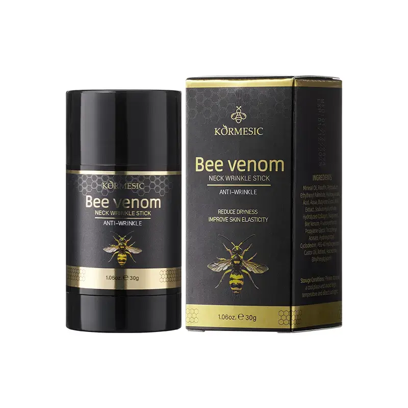 【Buy 2 Get 1 Free】Kormesic Bee Venom Extract Hydrating Neck Cream Stick - 30g Beauty Products, Anti-Aging Neck Care, Fast-Absorbing, Non-Greasy, Moisture-Locking Daily Bath & Body Care for All Skin Types