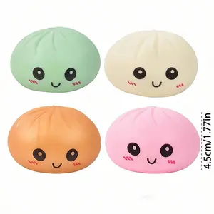 1PC Dupling Squishy Toy, Soft Char Siu Bao Squeeze Toy with Steamer Case, Stress Relief Anxiety Relief Sensory Fidget Toy for Party Favors, Goodie Bag Fillers,Classroom Prizes - Assorted Varieties
