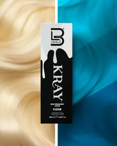 L3VEL3 KRAY Clear Semi Permanent Color with Aloe Vera Organic Argan Oil & Sunflower Seed Oil Nourishing  Formula