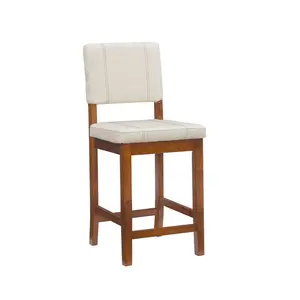 24" Milano Counter Height Barstool Cream - Linon