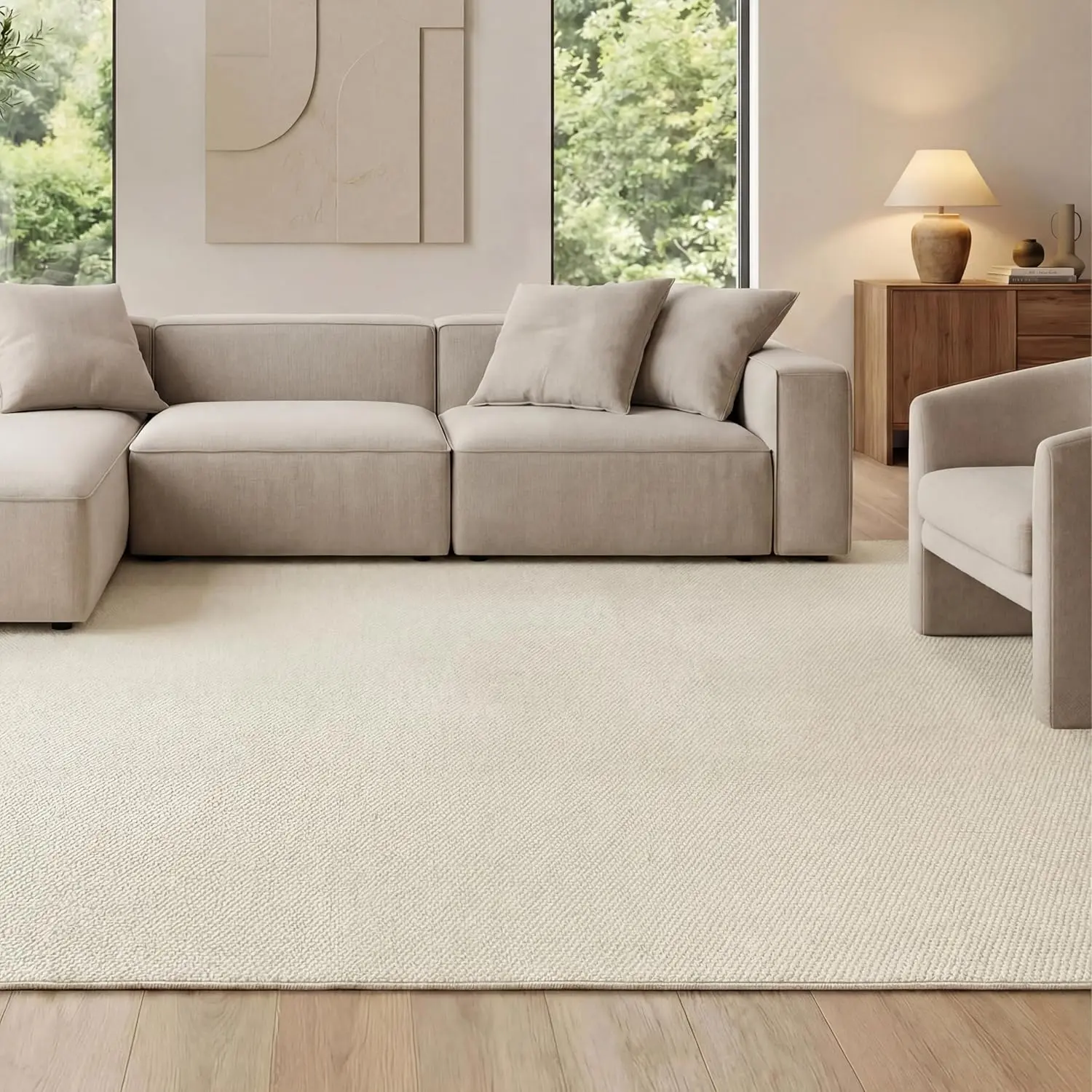 【Summer Sale Deals】Bedsure  Faux Wool Area Rugs for Living Room, Machine Washable Carpet, Non-Slip Backing, Pet Friendly Throw Rug for Bedroom Dining Room