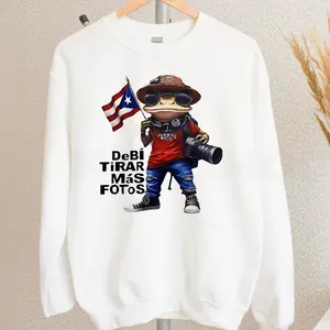 Debi Tirar Mas Fotos Crew-neck Sweatshirt Graphic Funny Frog Retro Deb Tirar Gift for Men Women | Trending Now!