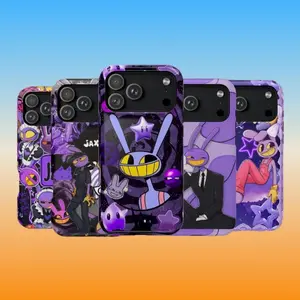 Jax The Amazing Digital Circus Phone Case, TADC Character Tough Case, Cute Kawaii Anime Compatible with iPhone X, 11, 12, 13, 14, 15, 16, 17 & Samsung