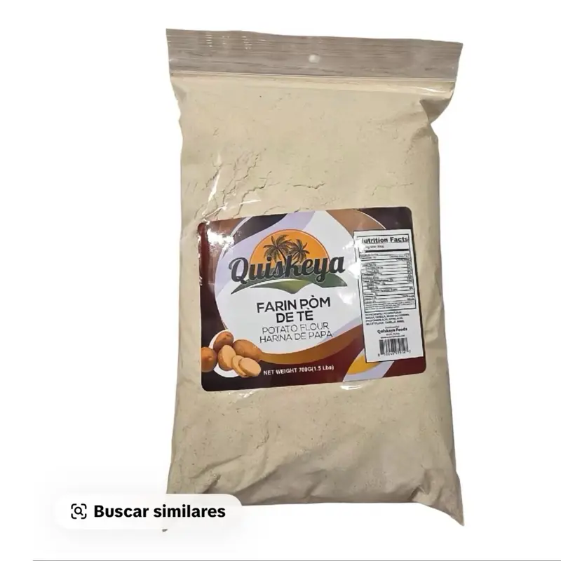QuiReya Farin Pòm de Tè Potato Flour 700g/2.5 Lb High-Quality Pastry Flour