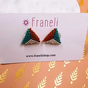 Miyuki Beaded Stud Earrings