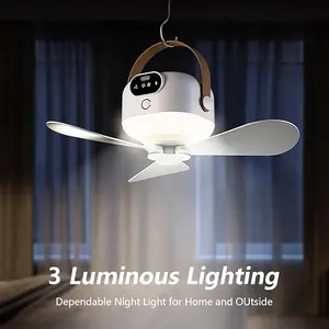 USB Desk Fan – 4 Speed Portable Table Fan with 7200mAh Battery, Quiet Rechargeable Fan for Bedroom Office, 8.3" Small Personal Fan for Home Travel, Strong Airflow Cooling Fan for Desktop Camping