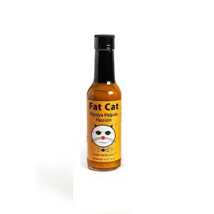 Fat Cat Papaya Pequin Passion Savory Fruit Hot Sauce 5 Oz