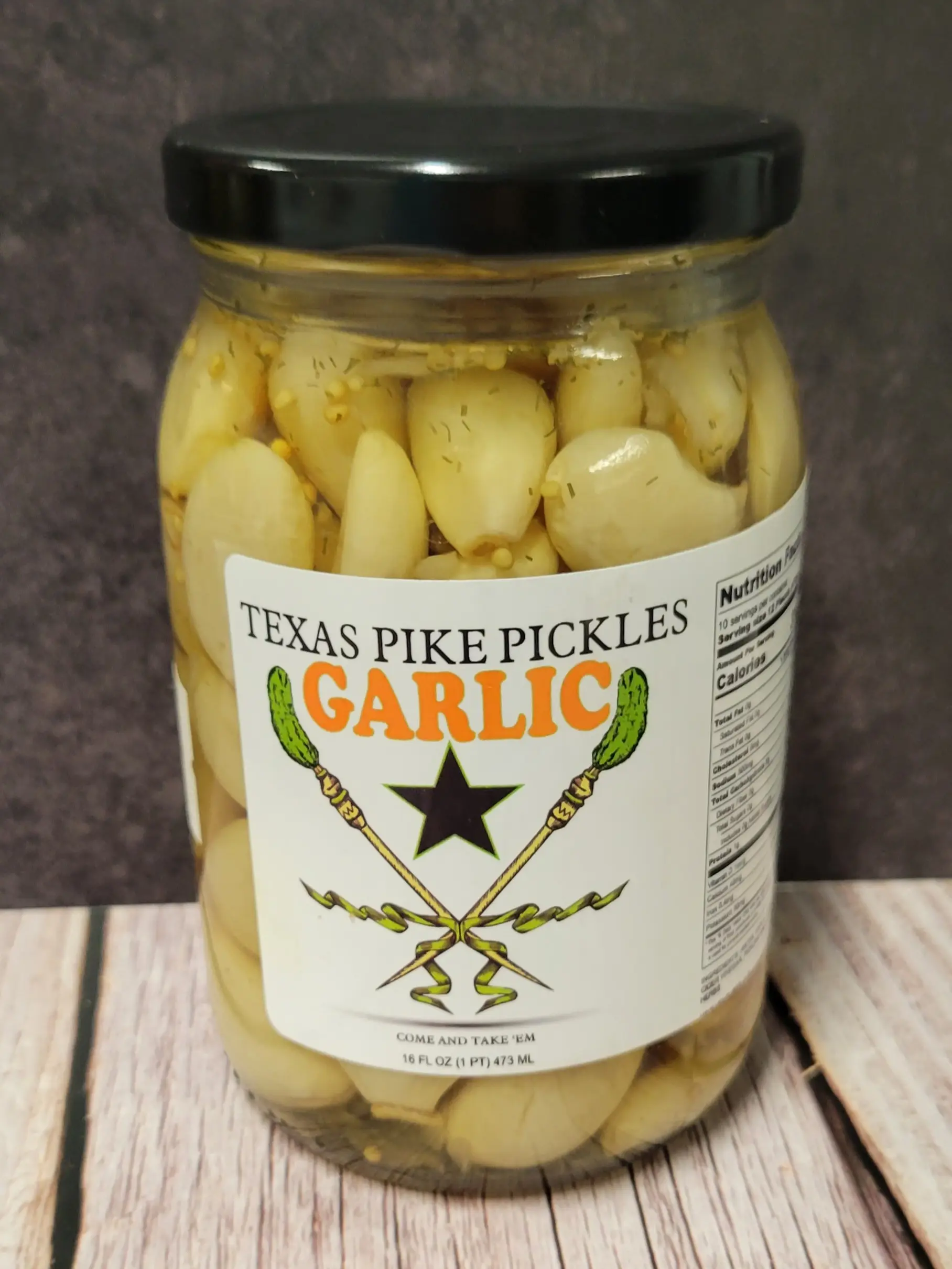Texas Pike Pickles-Pickled Garlic (1) 16oz