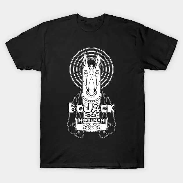 BoJack Horseman Graphic T-Shirt, Adult Animation Character Tee, Unisex Cotton Shirt