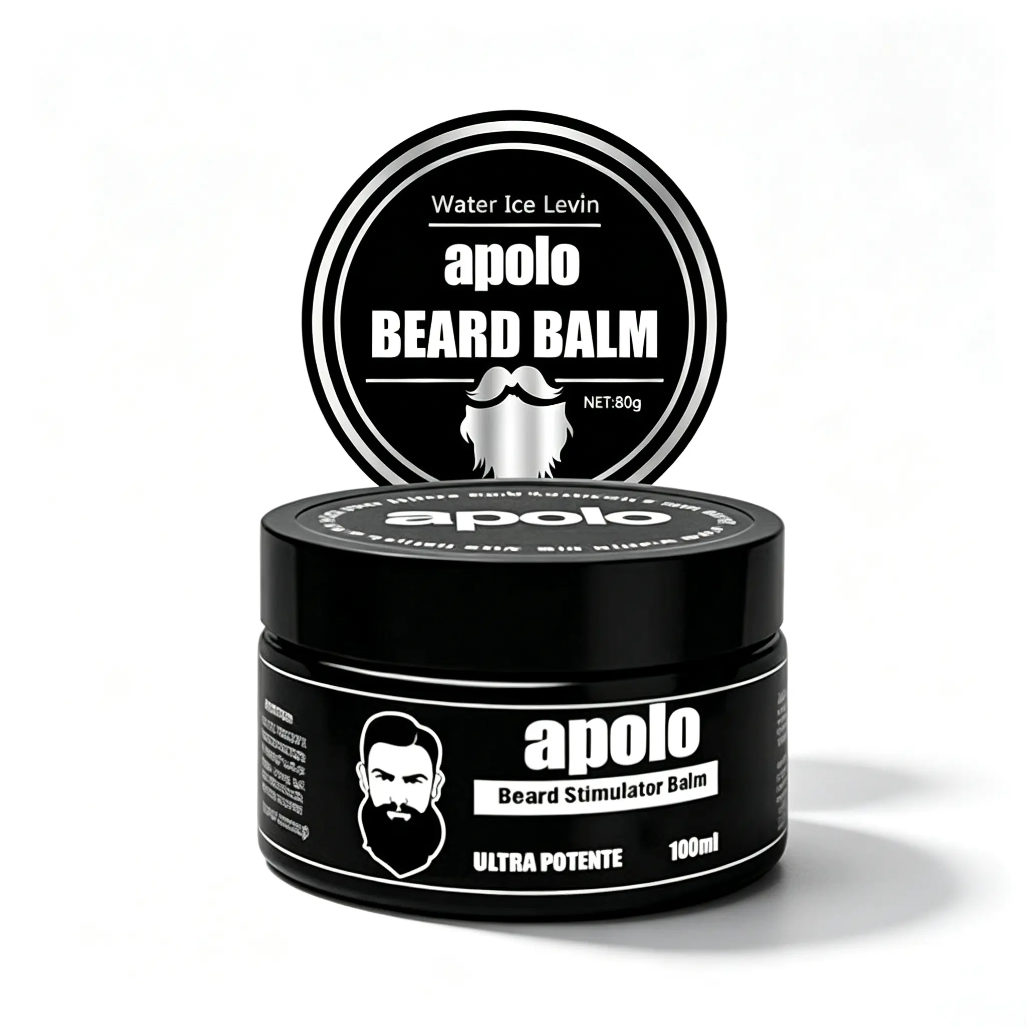 Apolo Ultra Potent Minoxidil Beard Growth Cream for Men, Fast Acting Beard Thickener Repairs Patchy Sparse Beards, Activates Follicles, Cures Beard Alopecia for Fuller Thicker Beard Growth