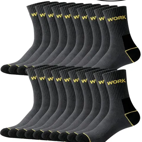 10 Pairs of Classic Casual Daily Breathable Sweat-Wicking Moisture Wicking Socks, Soft Unisex Mid-Calf Socks, Versatile Socks for Men and Women, Breathable Plain Socks, Daily Wear Socks